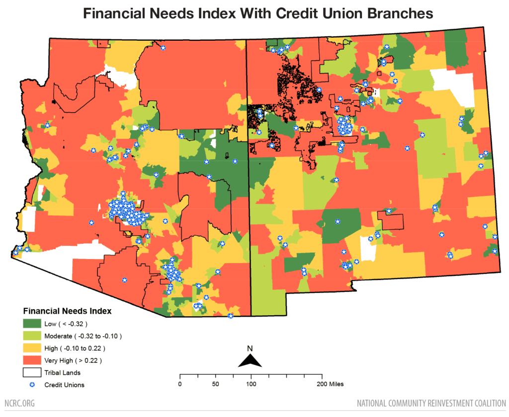 Financial Needs Index With Credit Union Branches